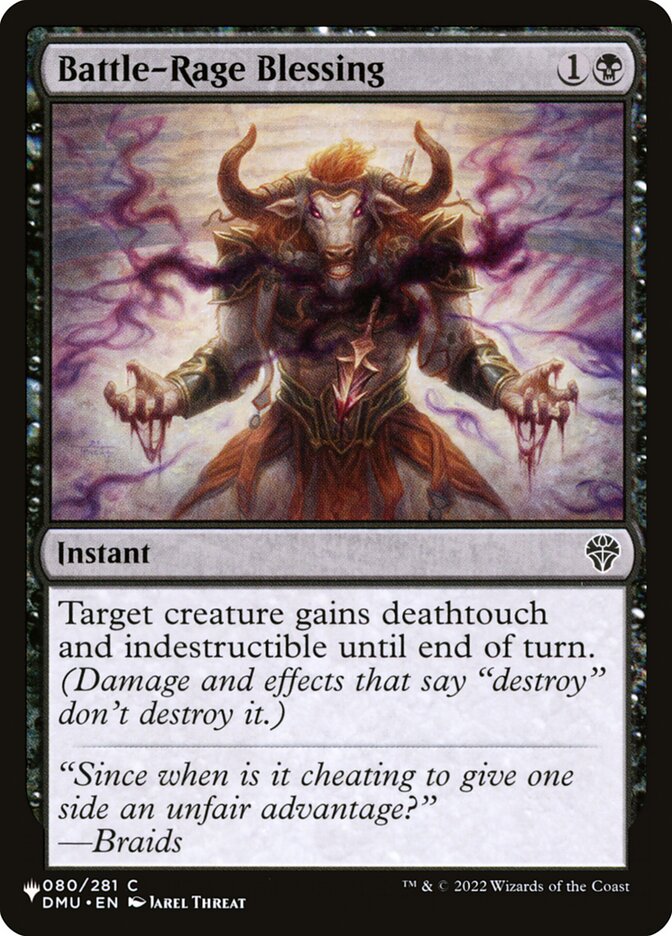 Battle-Rage Blessing PLST-DMU-80 The List Magic card