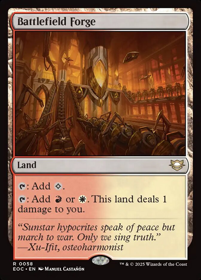Battlefield Forge EOC-58 Edge of Eternities Commander Magic card