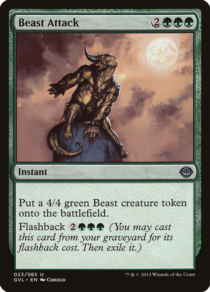 Beast Attack GVL-23 Duel Decks Anthology: Garruk vs. Liliana Magic card