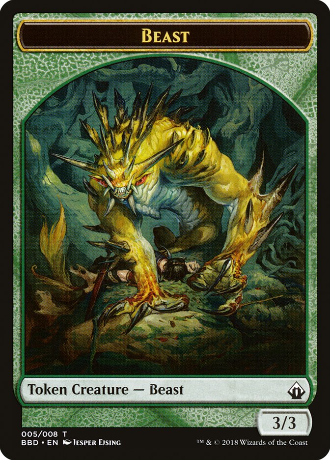 Beast TBBD-5 Battlebond Tokens Magic card