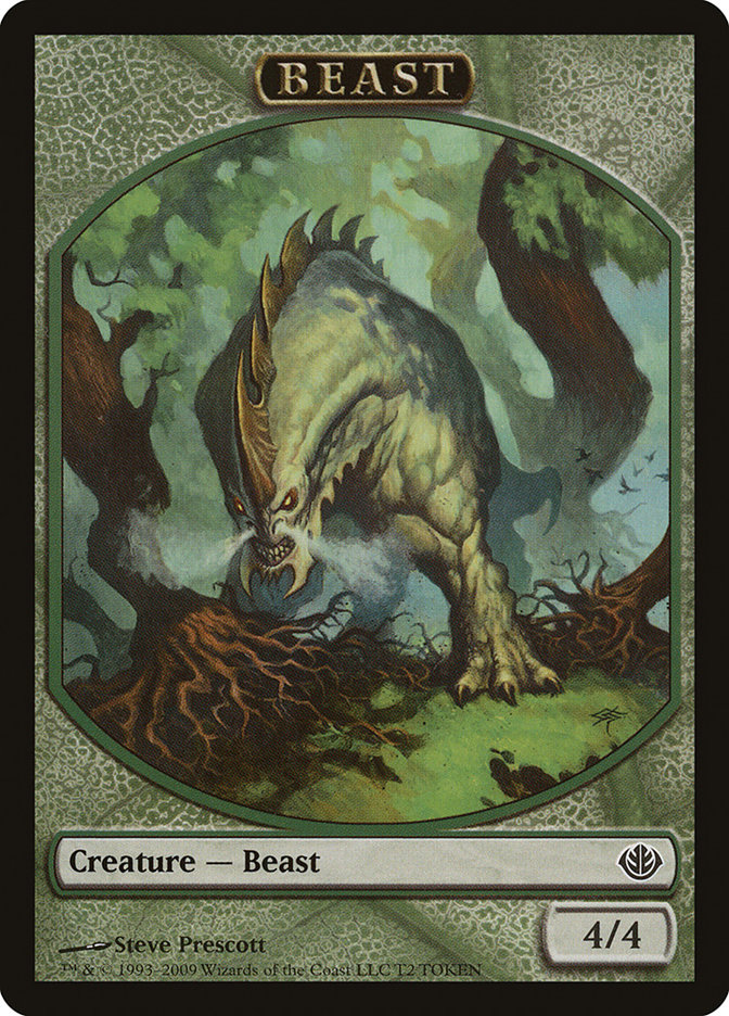 Beast TDDD-T2 Duel Decks: Garruk vs. Liliana Tokens Magic card