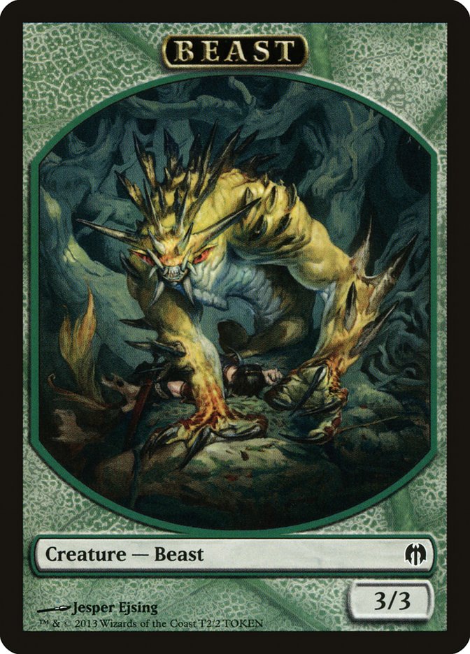 Beast TDDL-2 Duel Decks: Heroes vs. Monsters Tokens Magic card