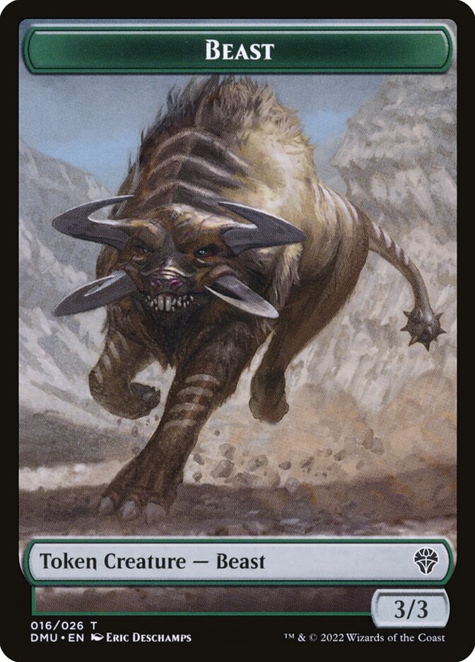 Beast TDMU-16 Dominaria United Tokens Magic card