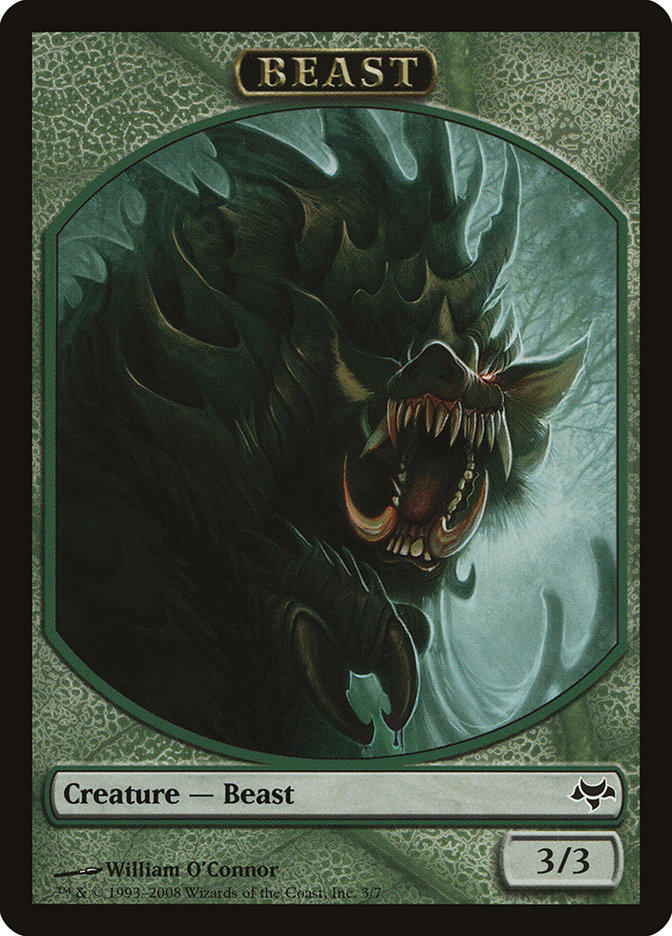 Beast TEVE-3 Eventide Tokens Magic card