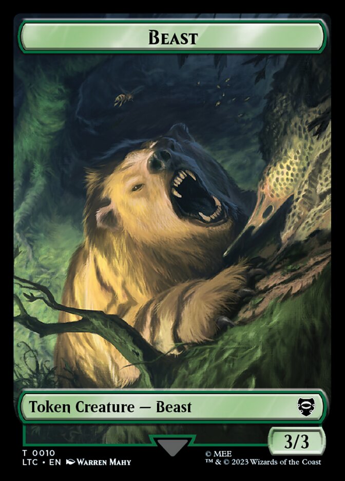 Beast TLTC-10 Tales of Middle-earth Commander Tokens Magic card