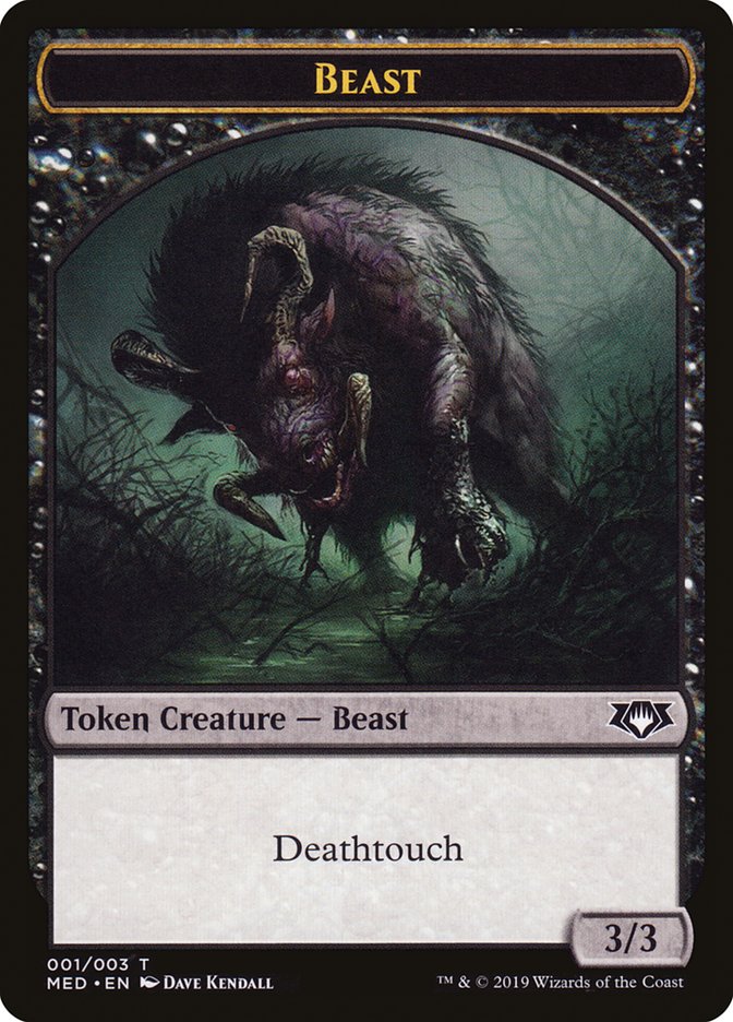 Beast TMED-W1 Mythic Edition Tokens Magic card
