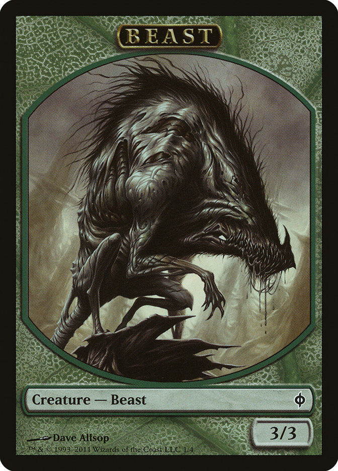 Beast TNPH-1 New Phyrexia Tokens Magic card