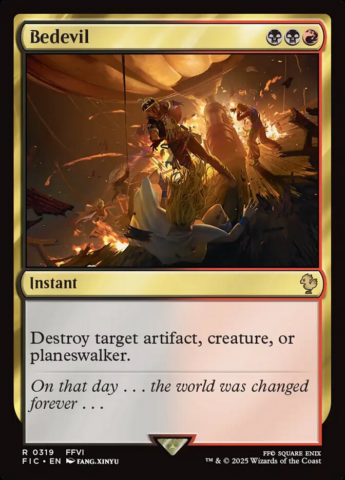 Bedevil FIC-319 Final Fantasy Commander Magic card