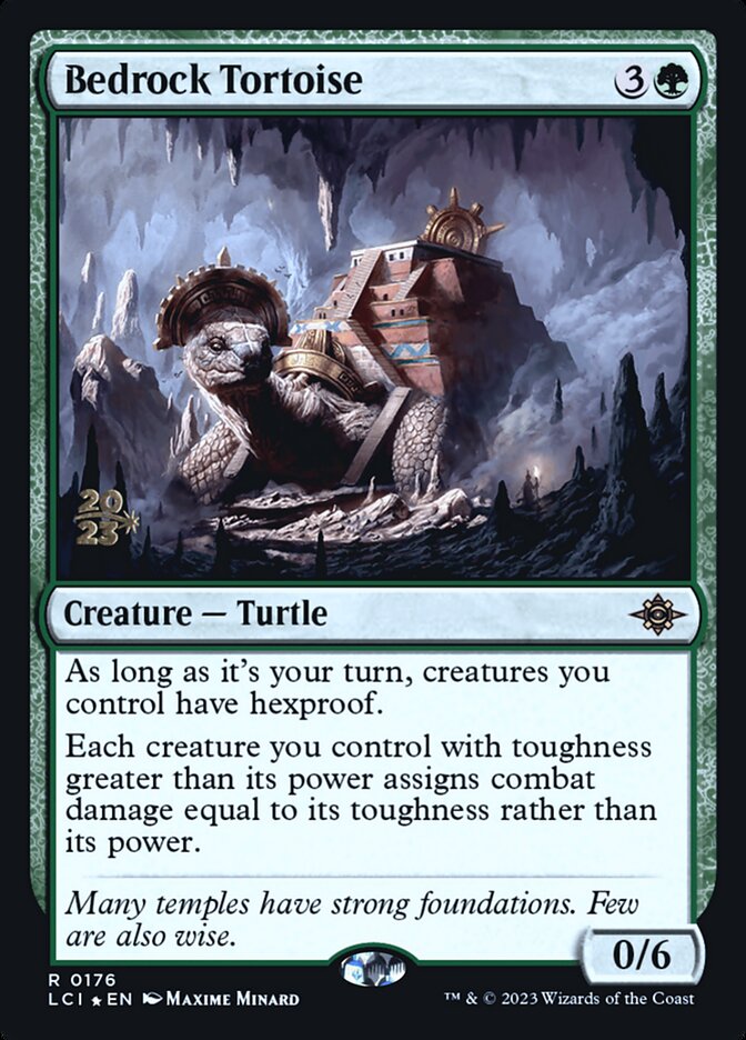 Bedrock Tortoise PLCI-176S The Lost Caverns of Ixalan Promos Magic card