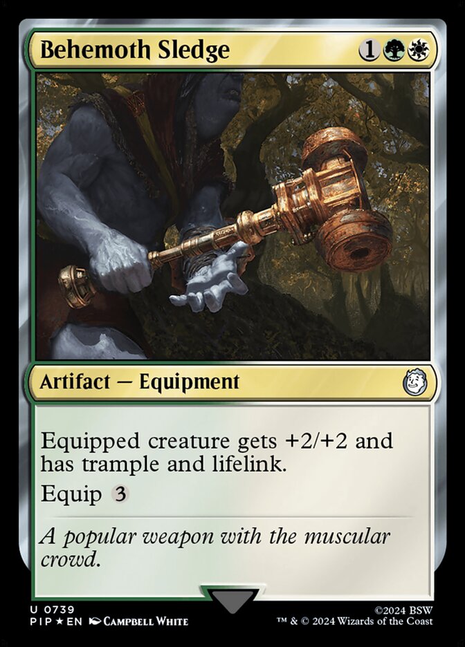 Behemoth Sledge PIP-739 Fallout Magic card