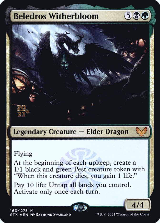 Beledros Witherbloom PSTX-163S Strixhaven: School of Mages Promos Magic card