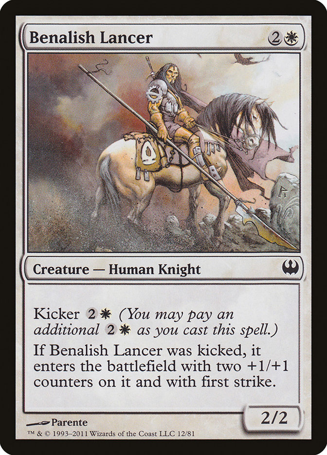 Benalish Lancer DDG-12 Duel Decks: Knights vs. Dragons Magic card