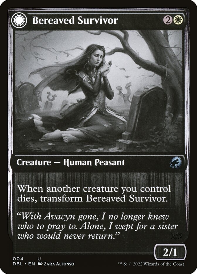 Bereaved Survivor // Dauntless Avenger DBL-4 Innistrad: Double Feature Magic card