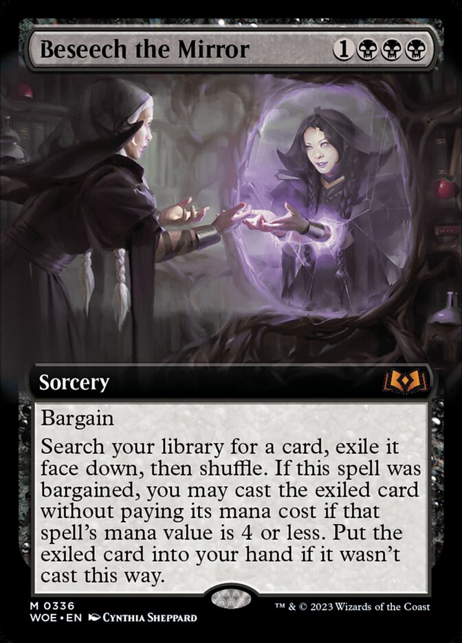 Beseech the Mirror WOE-336 Wilds of Eldraine Magic card