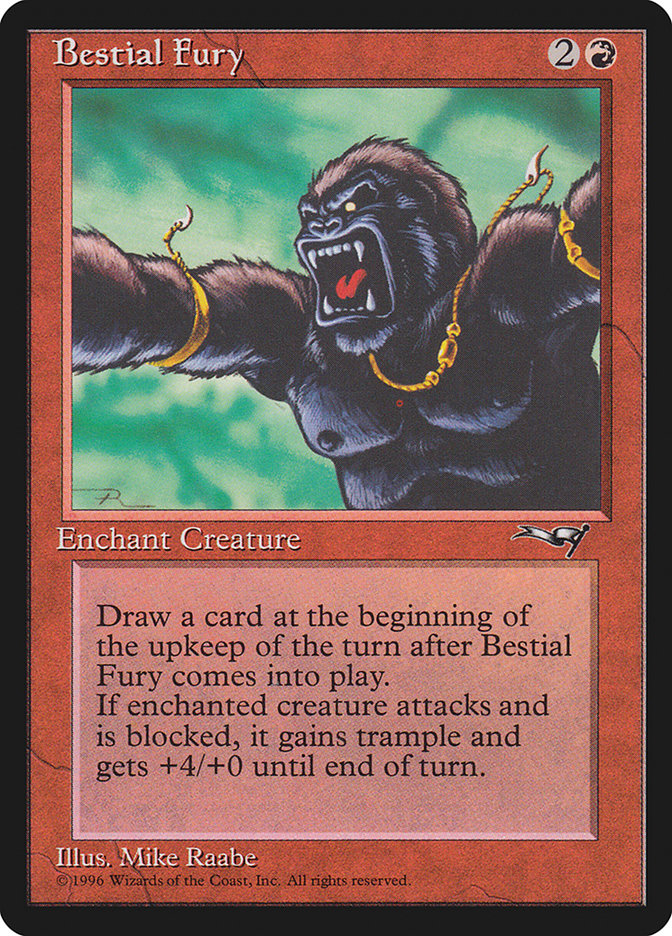 Bestial Fury ALL-67A Alliances Magic card