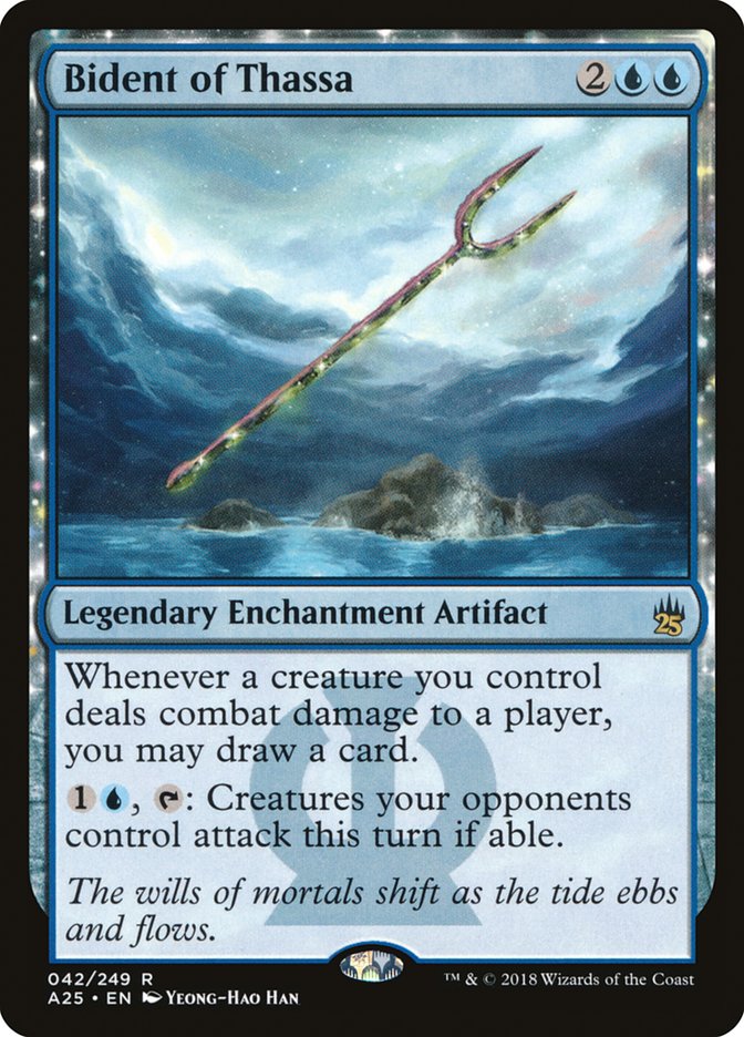 Bident of Thassa A25-42 Masters 25 Magic card