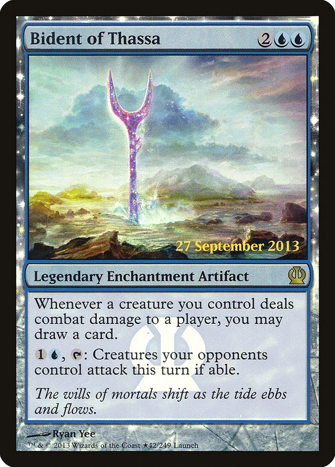 Bident of Thassa PTHS-42STAR Theros Promos Magic card