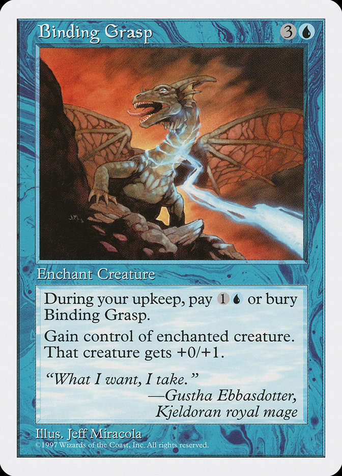 Binding Grasp 5ED-74 Fifth Edition Magic card