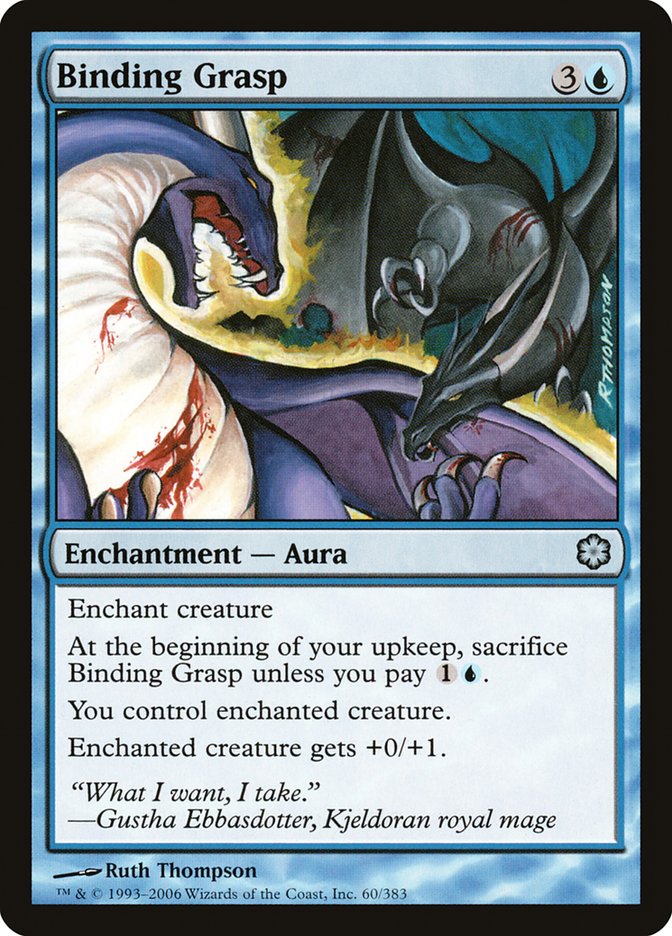 Binding Grasp CST-60 Coldsnap Theme Decks Magic card
