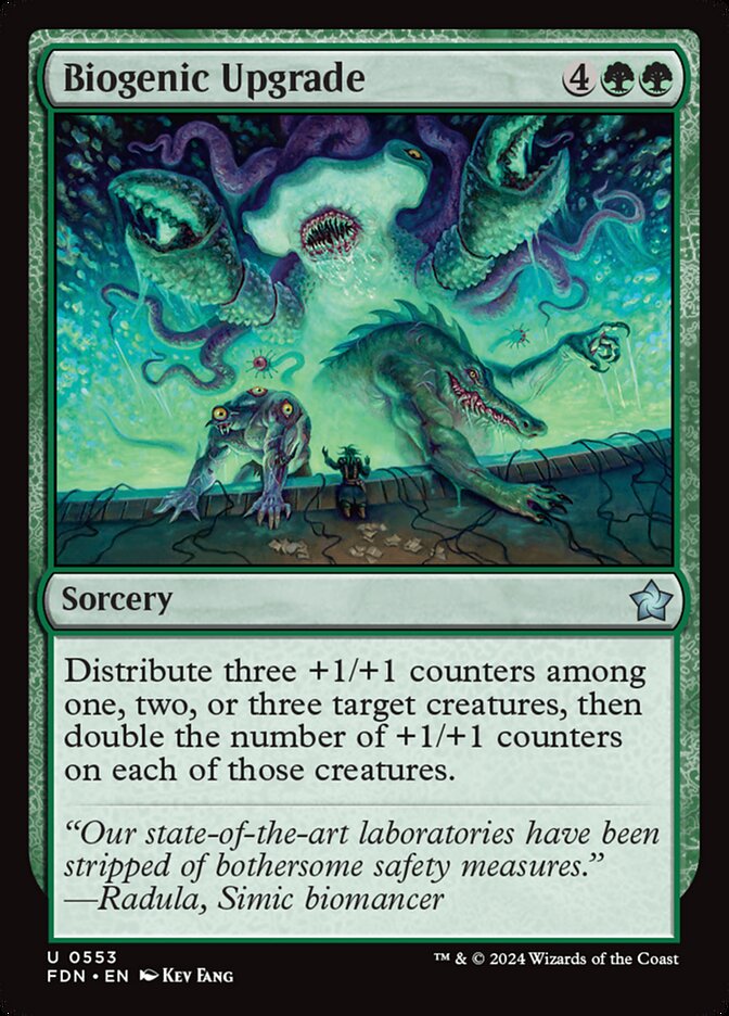 Biogenic Upgrade FDN-553 Foundations Magic card