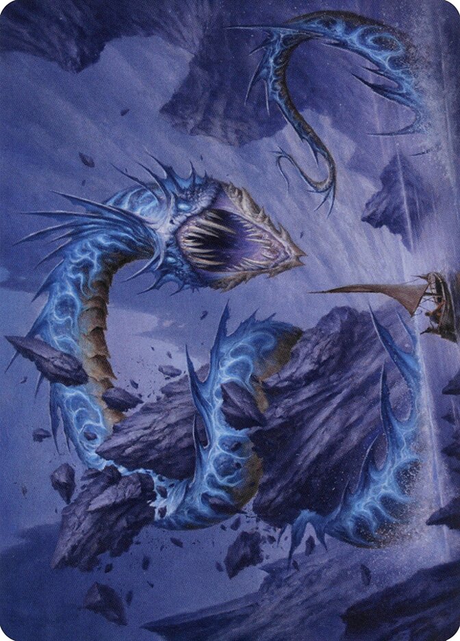 Biolume Serpent // Biolume Serpent AVOW-20 Crimson Vow Art Series Magic card