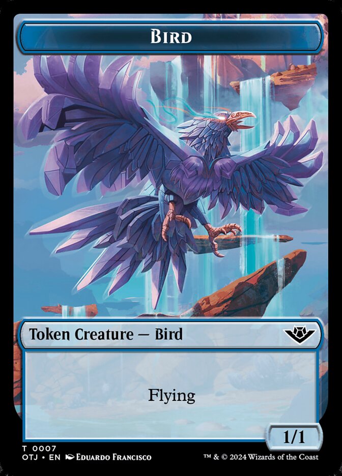 Bird TOTJ-7 Outlaws of Thunder Junction Tokens Magic card