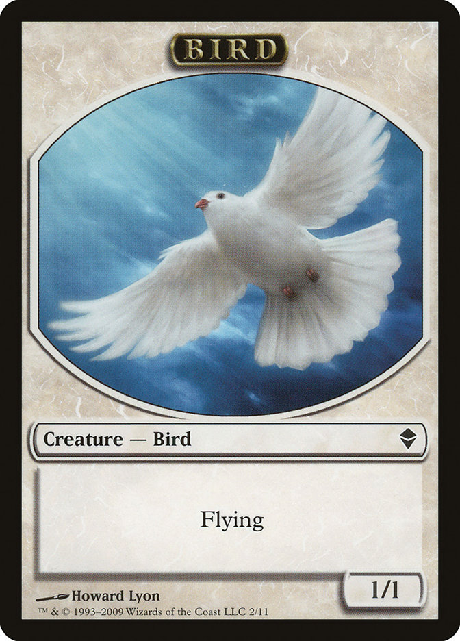 Bird TZEN-2 Zendikar Tokens Magic card