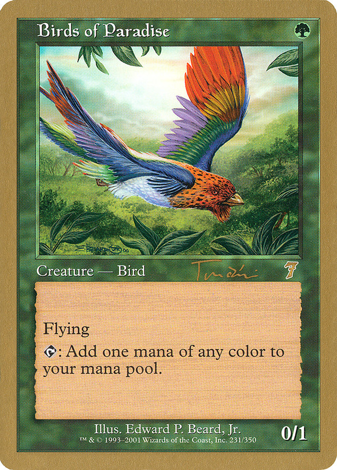 Birds of Paradise WC01-JT231 World Championship Decks 2001 Magic card