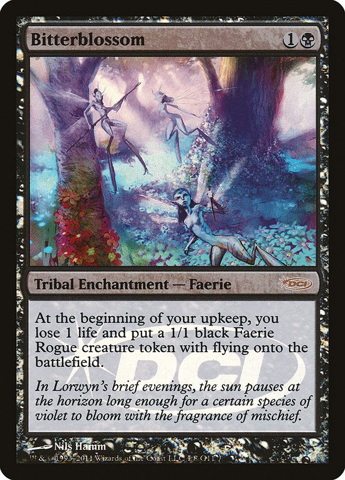 Bitterblossom G11-1 Judge Gift Cards 2011 Magic card