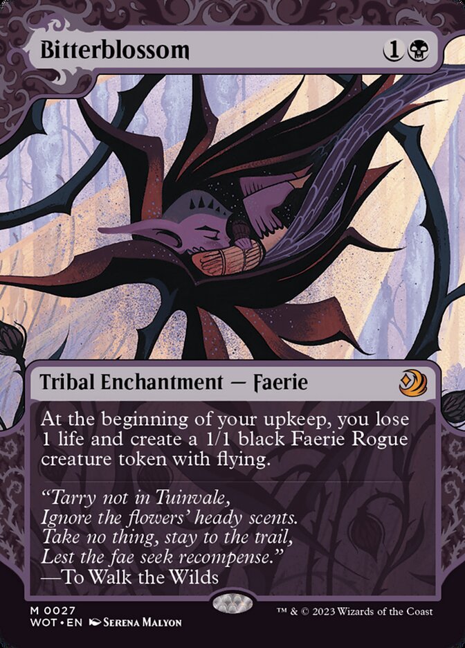 Bitterblossom WOT-27 Wilds of Eldraine: Enchanting Tales Magic card