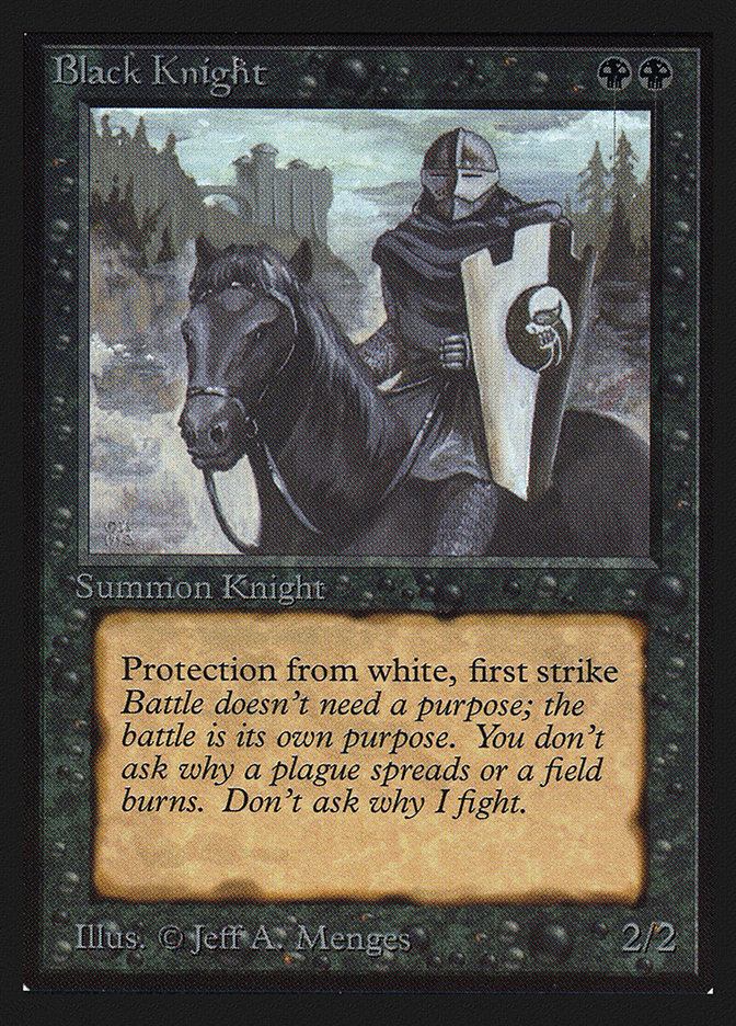 Black Knight CEI-95 Intl. Collectors' Edition Magic card