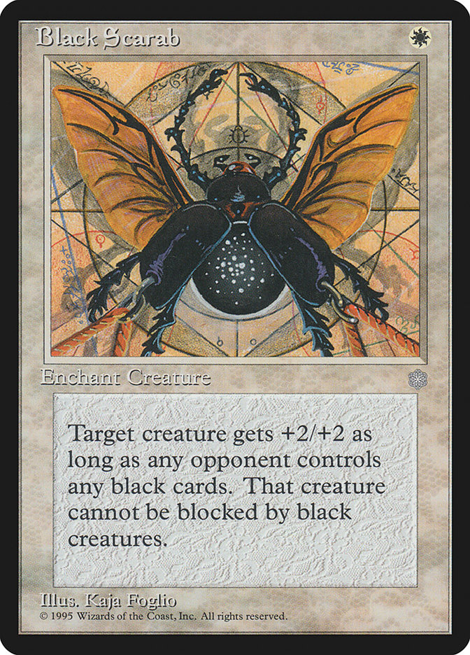 Black Scarab ICE-6 Ice Age Magic card