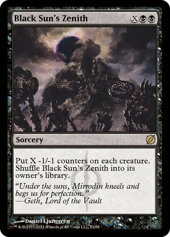 Black Sun's Zenith TD2-81 Duel Decks: Mirrodin Pure vs. New Phyrexia Magic card