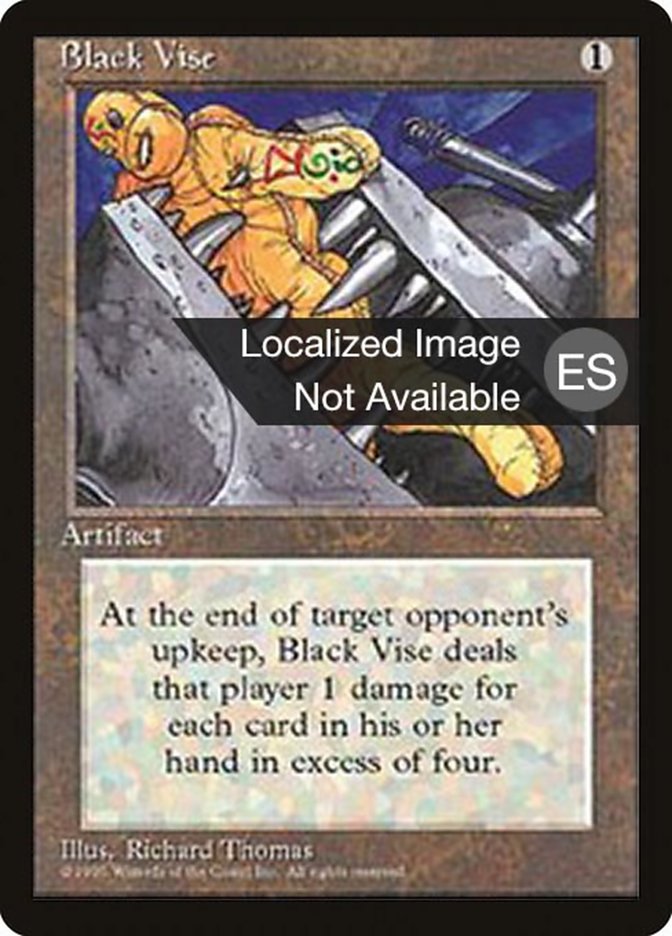 Black Vise 4BB-299 Fourth Edition Foreign Black Border Magic card