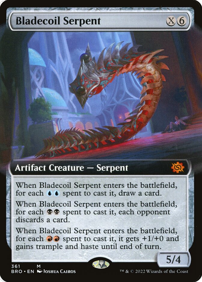 Bladecoil Serpent BRO-361 The Brothers' War Magic card