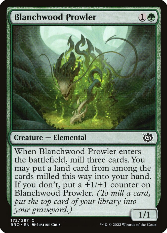 Blanchwood Prowler BRO-172 The Brothers' War Magic card