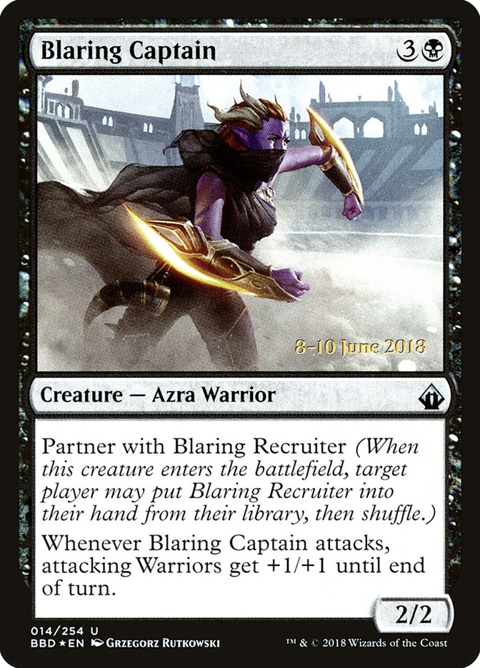 Blaring Captain PBBD-14S Battlebond Promos Magic card