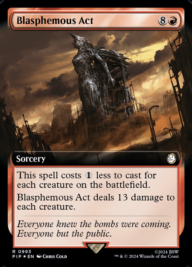 Blasphemous Act PIP-993 Fallout Magic card