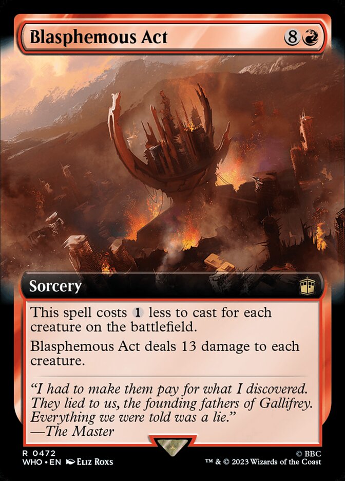 Blasphemous Act WHO-472 Doctor Who Magic card