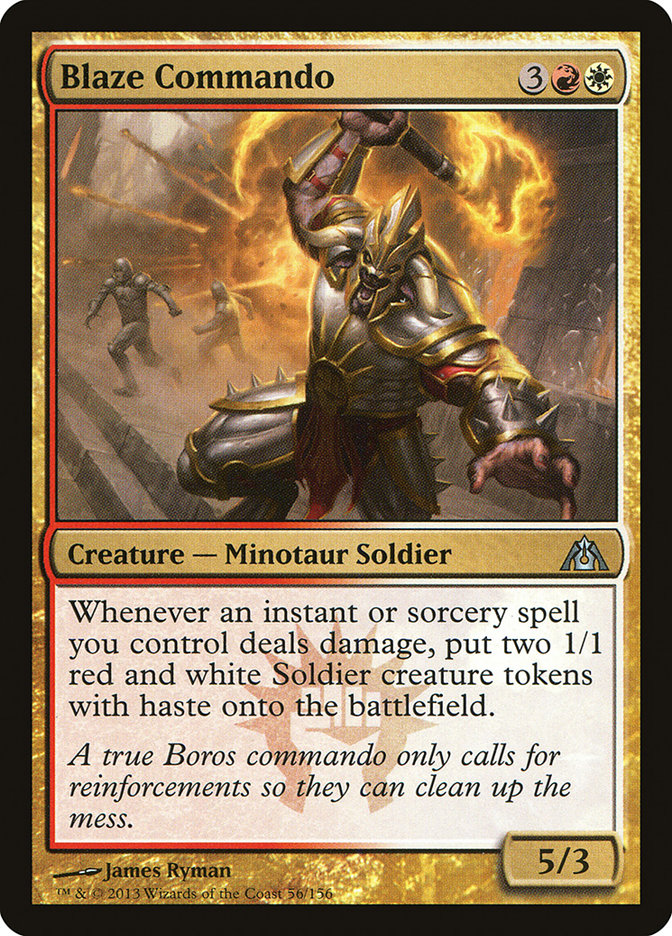 Blaze Commando DGM-56 Dragon's Maze Magic card