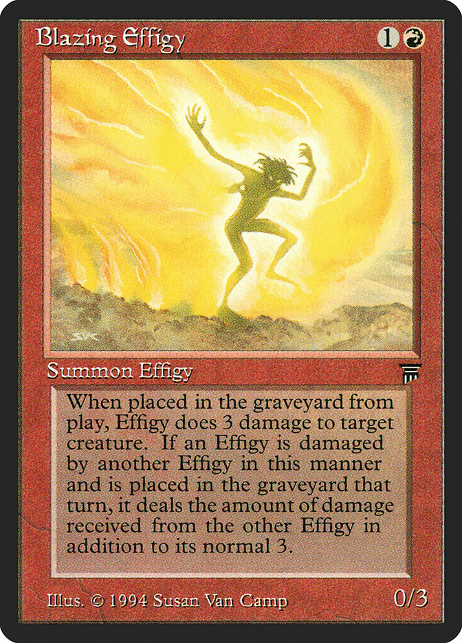 Blazing Effigy LEG-134 Legends Magic card