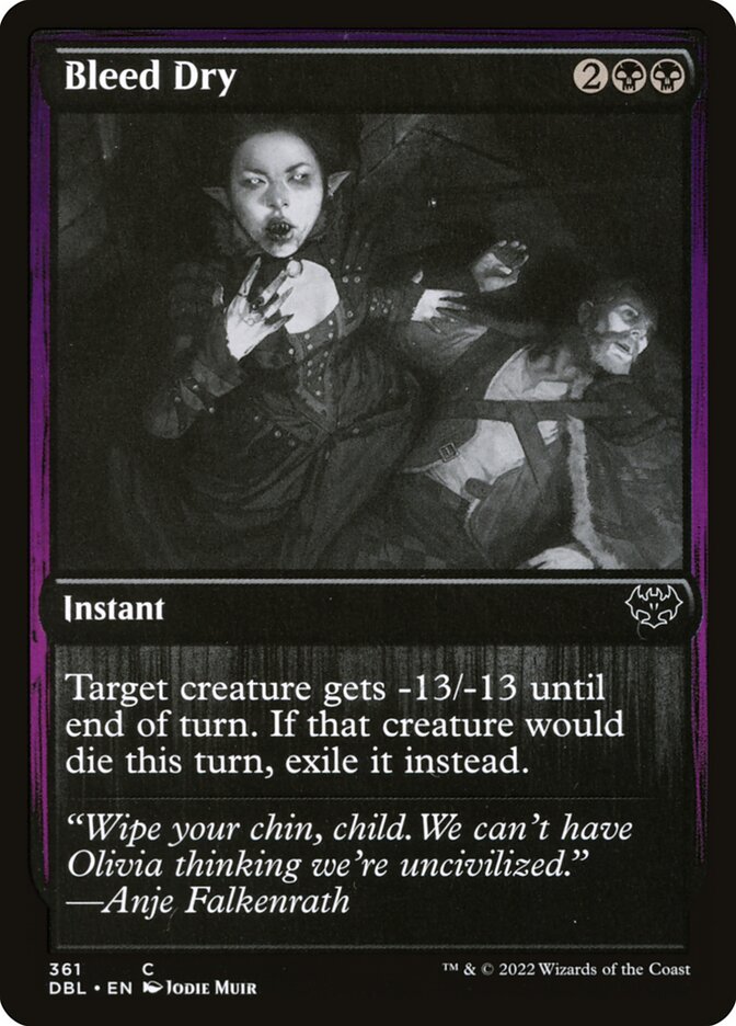 Bleed Dry DBL-361 Innistrad: Double Feature Magic card
