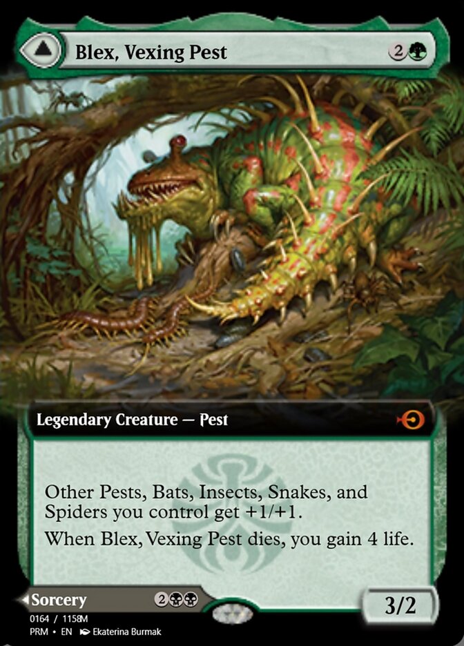 Blex, Vexing Pest // Search for Blex PRM-90300 Magic Online Promos Magic card