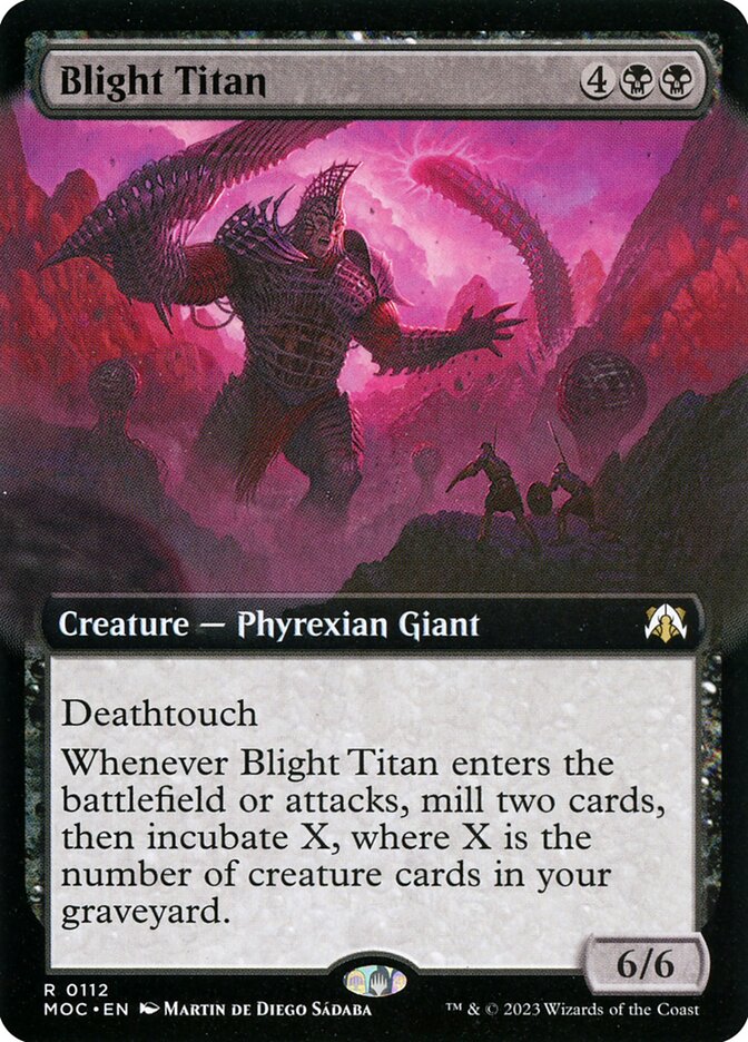 Blight Titan MOC-112 March of the Machine Commander Magic card