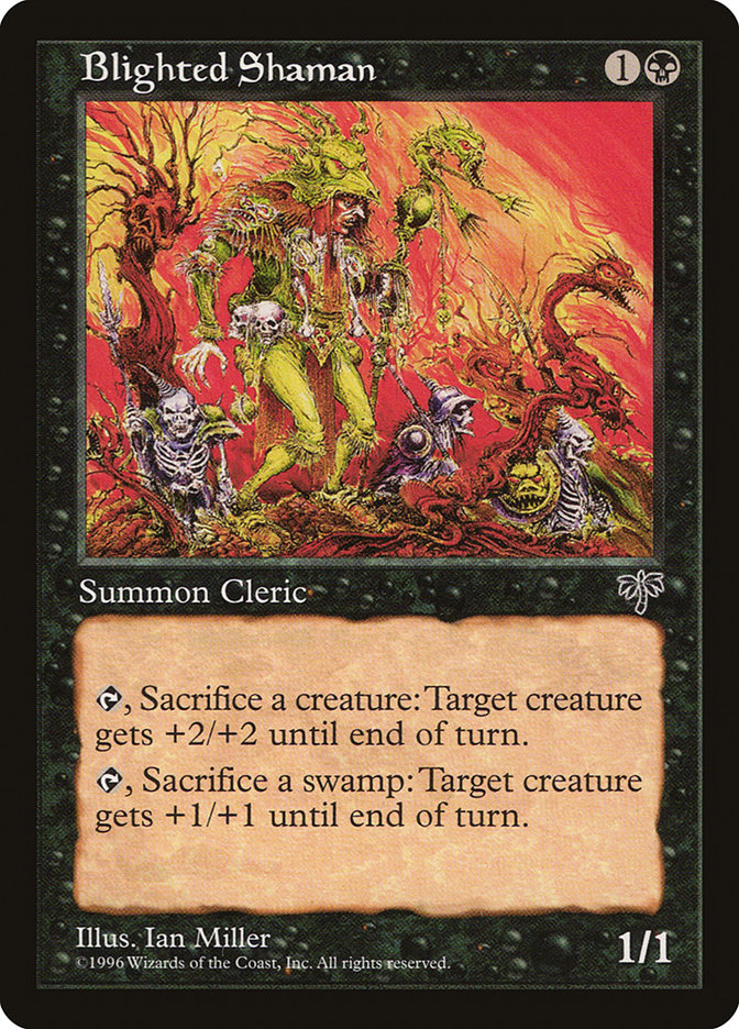 Blighted Shaman MIR-107 Mirage Magic card