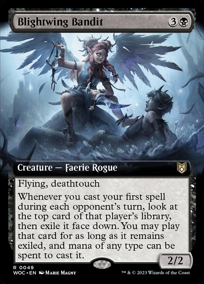 Blightwing Bandit WOC-49 Wilds of Eldraine Commander Magic card
