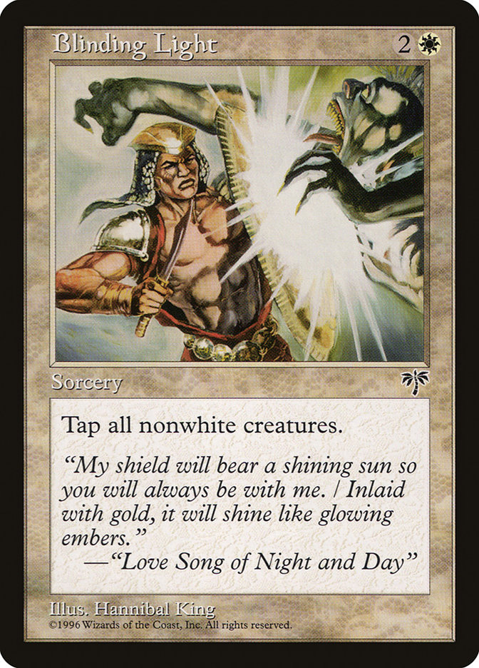 Blinding Light MIR-5 Mirage Magic card