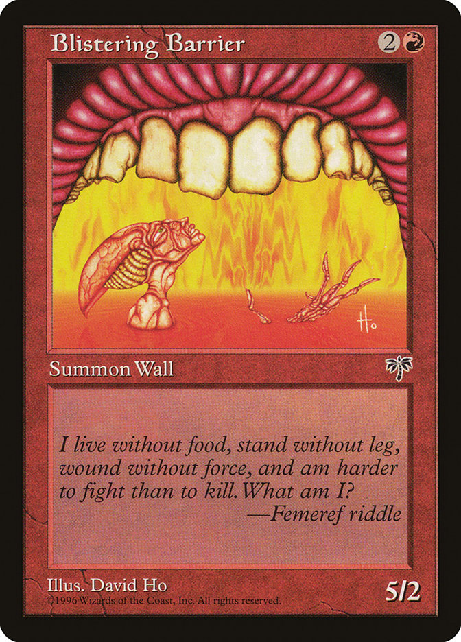 Blistering Barrier MIR-159 Mirage Magic card