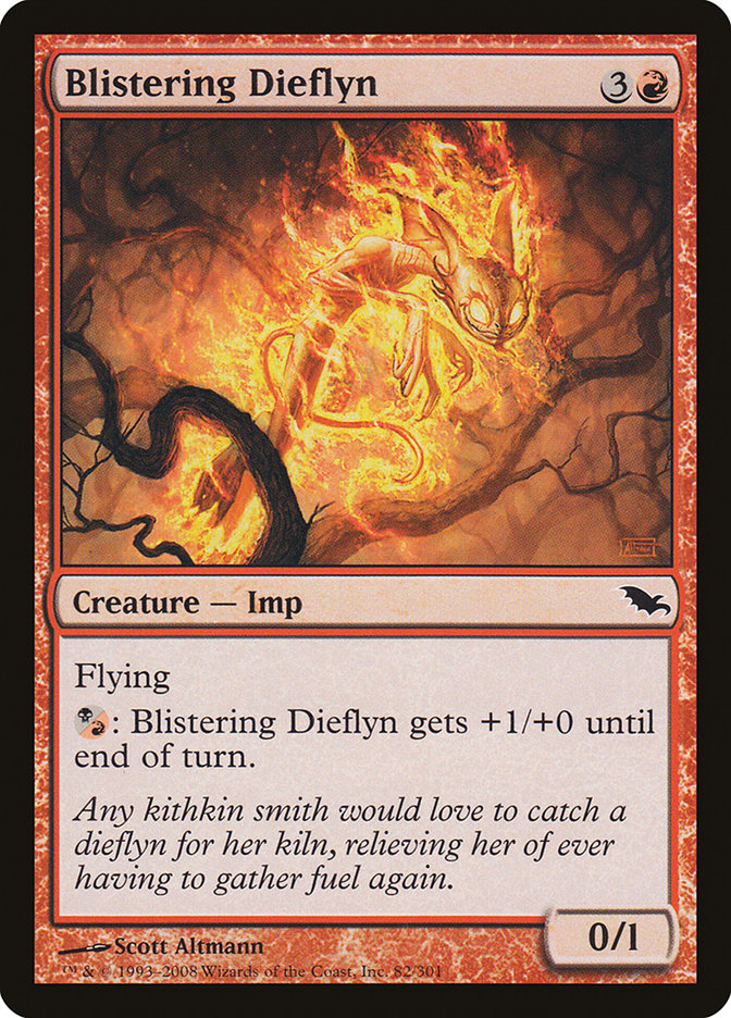 Blistering Dieflyn SHM-82 Shadowmoor Magic card
