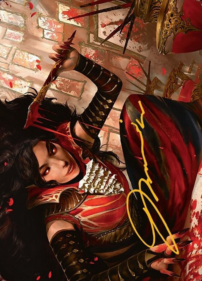 Blood Artist // Blood Artist AINR-22 Innistrad Remastered Art Series Magic card